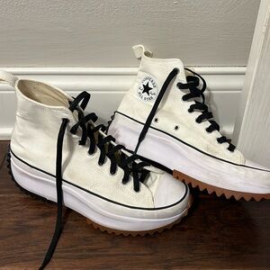 Converse Chuck Taylors with black laces